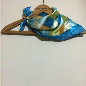 NWOT blue and orange scarf